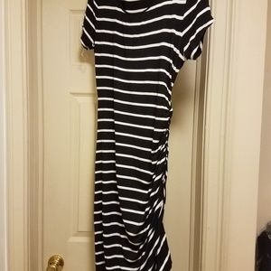 Apt. 9 gathered striped t-shirt dress